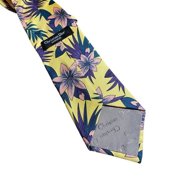 Christian Dior Monsieur Floral Silk Tie - Picture 2 of 7